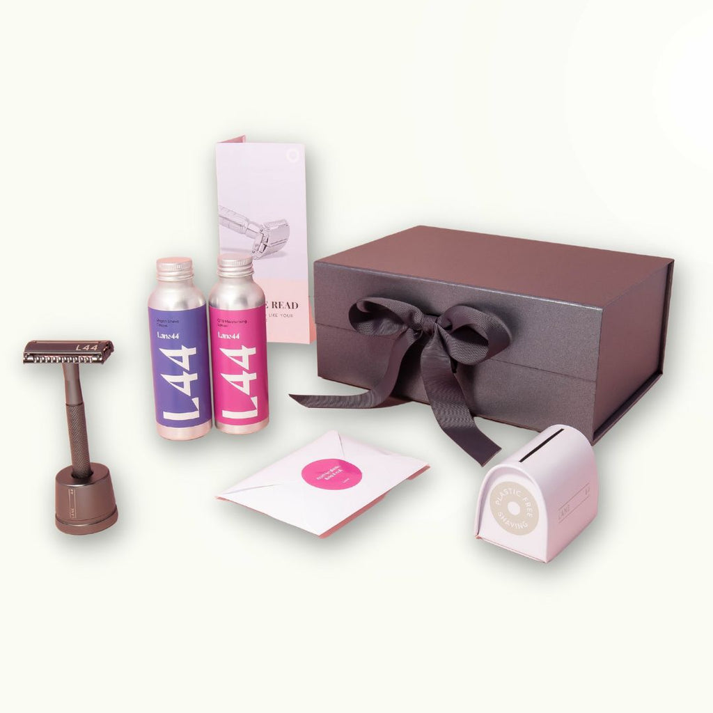 Deluxe Reusable Safety Razor Gift Set Black