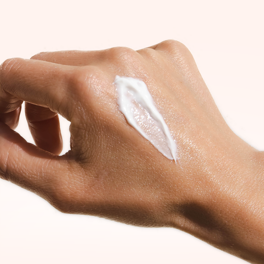 close up of natural shaving cream