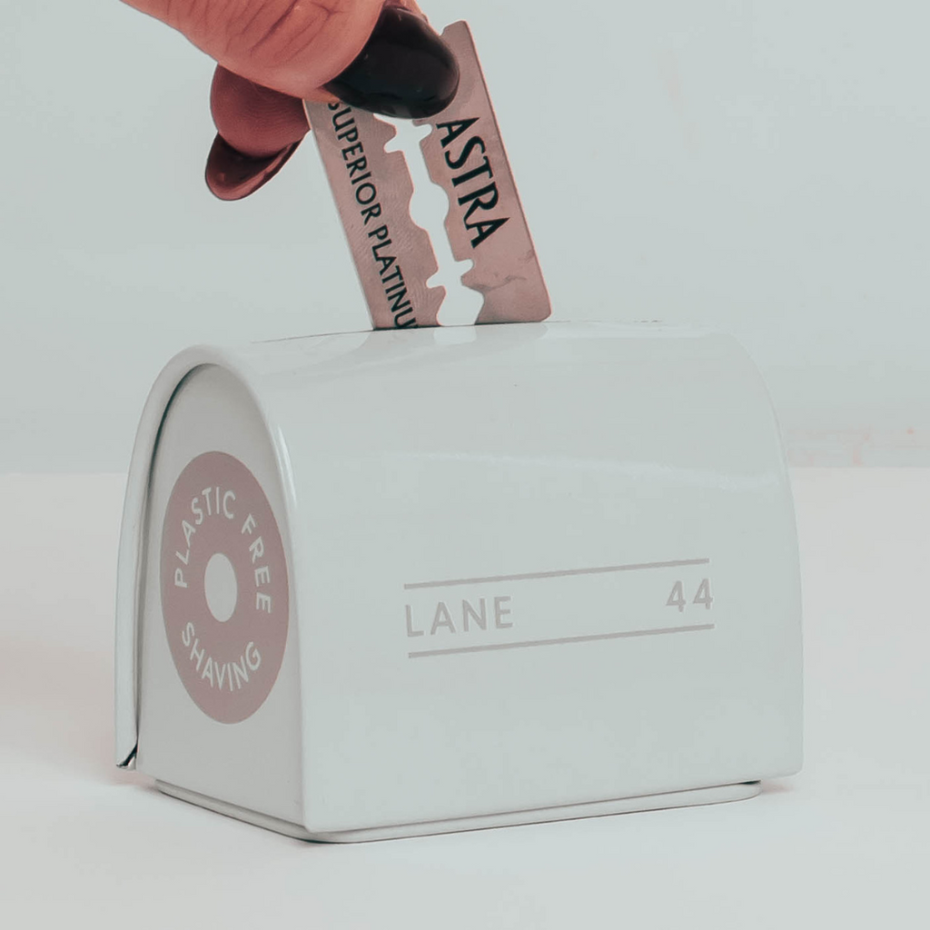 double edge razor blade recycling bin